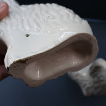 Load image into Gallery viewer, ANTIQUE Late 19th Century SMALLER SIZE White Staffordshire Dogs / Wally Dugs
