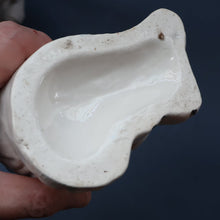 Load image into Gallery viewer, ANTIQUE Late 19th Century SMALLER SIZE White Staffordshire Dogs / Wally Dugs
