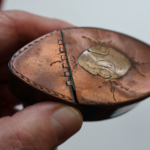 Load image into Gallery viewer, Antique Late 18th Century GEORGIAN Copper (Tin Lined) Navette Shaped Snuff Box
