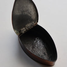 Load image into Gallery viewer, Antique Late 18th Century GEORGIAN Copper (Tin Lined) Navette Shaped Snuff Box
