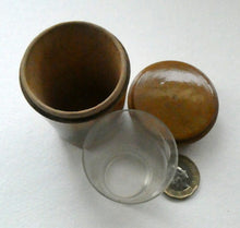Load image into Gallery viewer, Antique 19th Century MAUCHLINE Ware Glass Tumbler Box. Scottish International Exhibition Edinburgh 188
