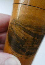 Load image into Gallery viewer, Antique 19th Century MAUCHLINE Ware Glass Tumbler Box. Scottish International Exhibition Edinburgh 188
