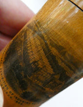 Load image into Gallery viewer, Antique 19th Century MAUCHLINE Ware Glass Tumbler Box. Scottish International Exhibition Edinburgh 188

