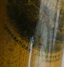 Load image into Gallery viewer, Antique 19th Century MAUCHLINE Ware Glass Tumbler Box. Scottish International Exhibition Edinburgh 188
