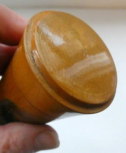 Antique 19th Century MAUCHLINE Ware Glass Tumbler Box. Scottish International Exhibition Edinburgh 188