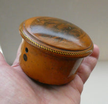 Load image into Gallery viewer, Antique 19th Century Dark MAUCHLINE Ware Thread Box.
