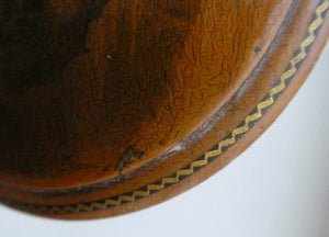 Antique 19th Century Dark MAUCHLINE Ware Thread Box.