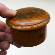 Load image into Gallery viewer, Antique 19th Century Dark MAUCHLINE Ware Thread Box.
