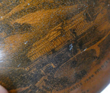 Load image into Gallery viewer, Antique 19th Century Dark MAUCHLINE Ware Thread Box.

