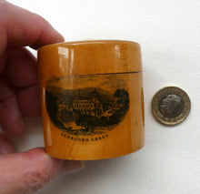 Load image into Gallery viewer, Antique 19th Century MAUCHLINE Ware Thread Box. SCOTTISH BORDERS Interest. Jedburgh Abbey
