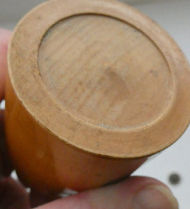 Antique 19th Century MAUCHLINE Ware Thread Box. SCOTTISH BORDERS Interest. Jedburgh Abbey