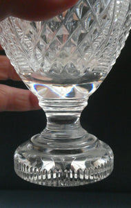 Rare SET OF SIX: Edinburgh Crystal Millennium Collection. Short Chunky Wine Goblets: 5 7/8 inches
