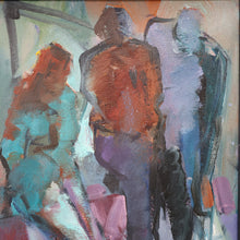 Load image into Gallery viewer, 1980s Oil Painting on Canvas by Crawfurd Adamson (1953 - 2024) Entitled Street Scene
