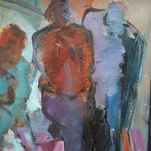 Load image into Gallery viewer, 1980s Oil Painting on Canvas by Crawfurd Adamson (1953 - 2024) Entitled Street Scene
