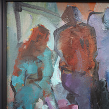 Load image into Gallery viewer, 1980s Oil Painting on Canvas by Crawfurd Adamson (1953 - 2024) Entitled Street Scene
