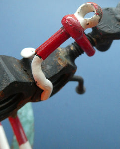  Vintage 1950s Hand-Made Painted Nuts and Bolts Model of Showjumpers
