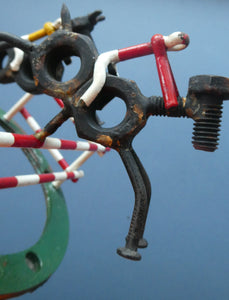  Vintage 1950s Hand-Made Painted Nuts and Bolts Model of Showjumpers