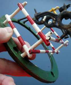  Vintage 1950s Hand-Made Painted Nuts and Bolts Model of Showjumpers