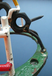  Vintage 1950s Hand-Made Painted Nuts and Bolts Model of Showjumpers