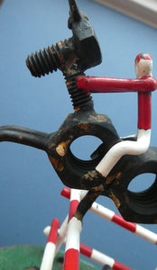  Vintage 1950s Hand-Made Painted Nuts and Bolts Model of Showjumpers