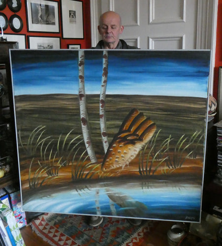 Large 1980s Oil on Canvas by Jack Knox (1936 - 2015). Signed and Titled 