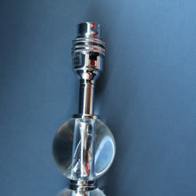 Load image into Gallery viewer, Contemporary Design. Top Quality HEATHFIELD &amp; Co PAIR of Tall Table Lamps with Columns of Cystal Balls &amp; Chrome Base
