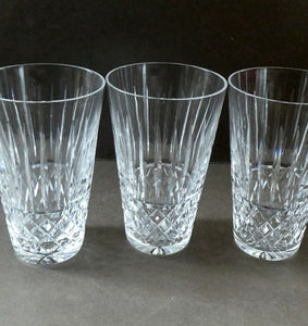 SET OF FIVE Vintage WATERFORD CRYSTAL "Tramore (Cut)" Highball Tumbler. 5 inches in height