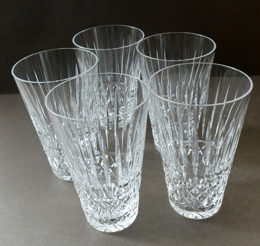 SET OF FIVE Vintage WATERFORD CRYSTAL 