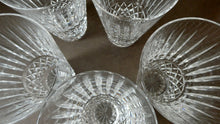 Load image into Gallery viewer, SET OF FIVE Vintage WATERFORD CRYSTAL &quot;Tramore (Cut)&quot; Highball Tumbler. 5 inches in height
