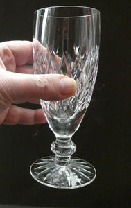 Vintage WATERFORD CRYSTAL "Boyne". PAIR of Large White Wine / Champagne Glasses