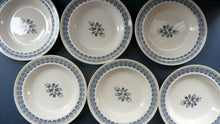 Load image into Gallery viewer, Vintage 1950s Wedgwood SIX SOUP or PASTA BOWLS. Persephone / Harvest Festival Pattern
