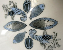 Load image into Gallery viewer, ERIC RAVILIOUS. Vintage Wedgwood Large Lidded Tureen. Persephone / Harvest Festival Pattern with Stylised Fish
