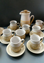 Load image into Gallery viewer, SCOTTISH POTTERY. Complete 1970s COFFEE SET by Barbara Davidson. 22 pieces
