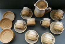 Load image into Gallery viewer, SCOTTISH POTTERY. Complete 1970s COFFEE SET by Barbara Davidson. 22 pieces
