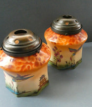 Load image into Gallery viewer, 1920s Art Deco Czech Glass Lamp with Oriental Motifs
