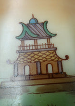 Load image into Gallery viewer, 1920s Art Deco Czech Glass Lamp with Oriental Motifs
