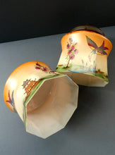 Load image into Gallery viewer, 1920s Art Deco Czech Glass Lamp with Oriental Motifs
