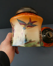 Load image into Gallery viewer, 1920s Art Deco Czech Glass Lamp with Oriental Motifs
