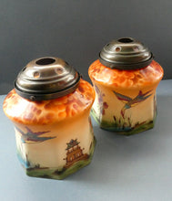 Load image into Gallery viewer, 1920s Art Deco Czech Glass Lamp with Oriental Motifs
