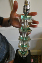 Load image into Gallery viewer, 1930s Crystal Faceted Stacked Table Lamp.
