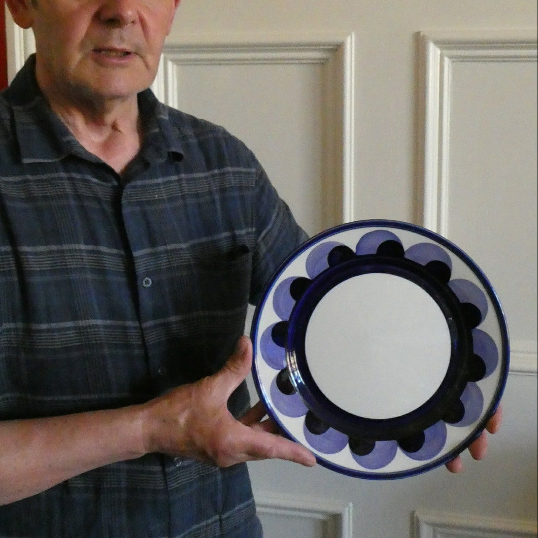 1960s Abrabia of Finland Large Dinner Plate Raju Pattern Anna (Anja) Jaatinen Winquist