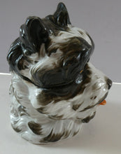 Load image into Gallery viewer, Rare Late 19th Century Continental Ceramic Tobacco Jar. Terrier Head
