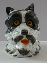 Load image into Gallery viewer, Rare Late 19th Century Continental Ceramic Tobacco Jar. Terrier Head
