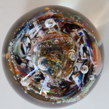 Load image into Gallery viewer, SCOTTISH Caithness Glass Paperweight:  MYRIAD (Amber). Made at Oban Studios;  1978
