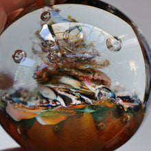 Load image into Gallery viewer, SCOTTISH Caithness Glass Paperweight:  MYRIAD (Amber). Made at Oban Studios;  1978
