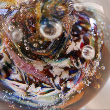 Load image into Gallery viewer, SCOTTISH Caithness Glass Paperweight:  MYRIAD (Amber). Made at Oban Studios;  1978
