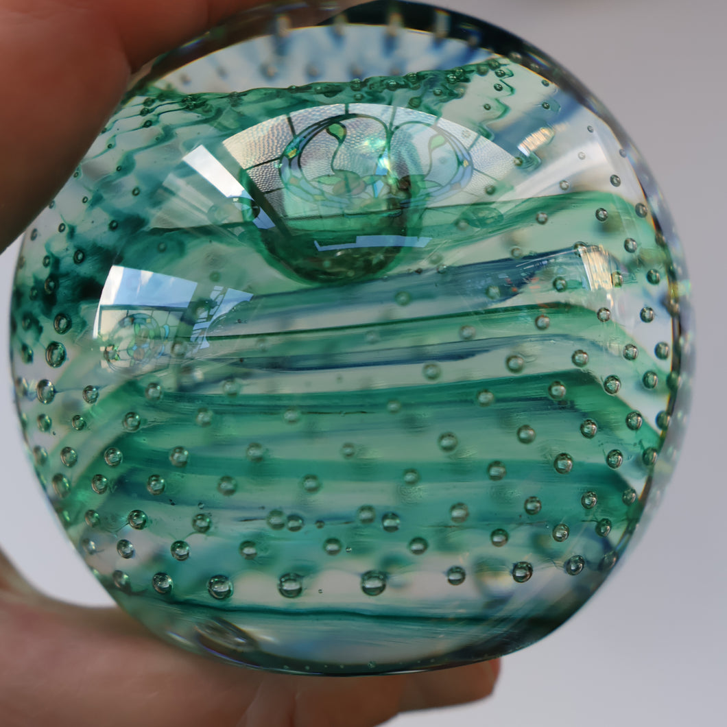 Scottish Caithness Glass Paperweight: SPINAWAY by Colin Terris, 1983