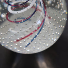 Load image into Gallery viewer, SCOTTISH PAPERWEIGHT. 1981 Scottish CAITHNESS GLASS Paperweight entitled CONGRATULATIONS by Colin Terris
