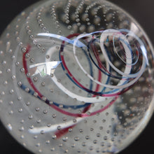 Load image into Gallery viewer, SCOTTISH PAPERWEIGHT. 1981 Scottish CAITHNESS GLASS Paperweight entitled CONGRATULATIONS by Colin Terris
