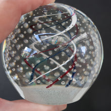 Load image into Gallery viewer, SCOTTISH PAPERWEIGHT. 1981 Scottish CAITHNESS GLASS Paperweight entitled CONGRATULATIONS by Colin Terris
